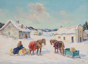 A Quebec Village: Baie St. Paul par Paul Archibald Octave Caron