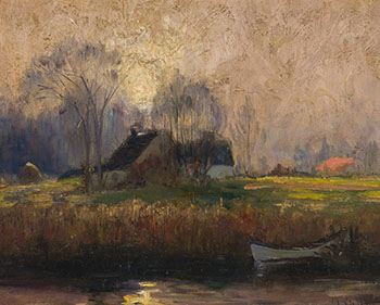 Farmhouse by the River par Maurice Galbraith Cullen