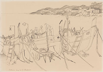 Collioure, May '57 par Jack Leonard Shadbolt