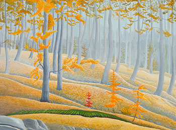 Autumn Mists Among Algonquin Maples par Donald M. Flather