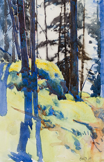Forest Interior by Walter Joseph (W.J.) Phillips