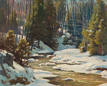 Winter Stream by Frederick Henry Brigden
