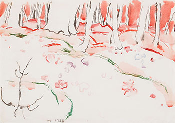 Hepaticas in the Sugar Bush by David Brown Milne