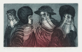 Four Mummers by David Lloyd Blackwood
