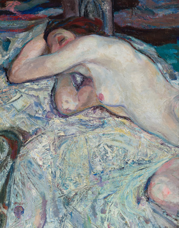 Nude on a Couch by Frederick Horsman Varley