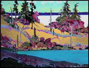 Counterlight with Magenta, Moore Bay, Lake of the Woods by Robert Genn