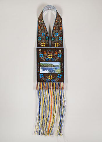 Bandolier for Tenagàdinozìbi (The River that Stops One's Journey) Gatineau River by Barry Ace