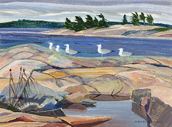 Puddle in the Rocks, Georgian Bay (790802) by Doris Jean McCarthy
