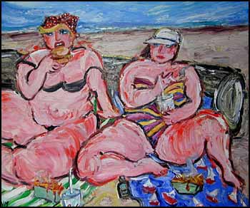 Women on the Beach by Vicky Marshall
