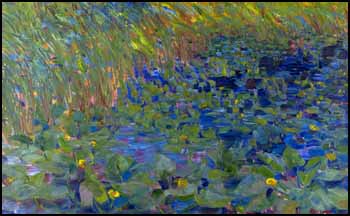 Water Lily Pond - Hope par Irene Hoffar Reid