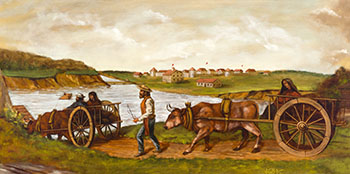 Untitled (Red River Carts) (#00494) by Kuba Bryzgalski