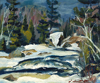 Easter Mists-Sand River Lake, Lake Superior (#00272) by James William (Jim) Shortt