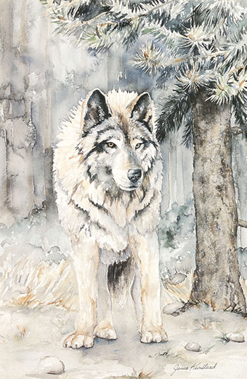 Wolf (#00524) by Janice Dawn Keirstead
