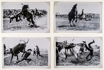 Calgary Stampede, circa 1960 (Set of Four Gelatin Silver Prints) by Joseph Rosettis