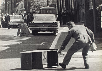 FLQ Mailbox, Montreal (Fallen Mailbox) by André Sima