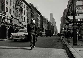 James Dean in midtown, New York City, 1955 by Dennis Stock