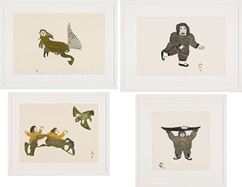 Four works by Various Inuit Artists