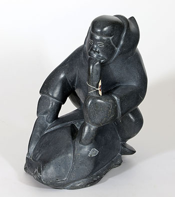 Man Eating Walrus by Unidentified Inuit Artist
