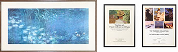 Water Lilies Reproduction and Two Thomson Collection Posters by Hudson's Bay Company 