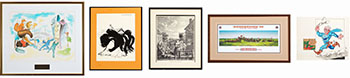 Five Works on Paper (00088, 00240, 00314, 00255) by  Various Artists