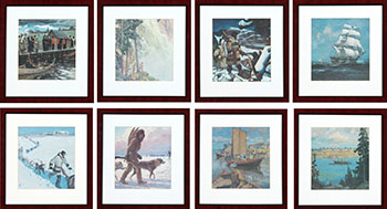 Heritage Portfolio Prints: 8 Works (00303, 00304, 00305, 00306, 00307, 00308, 00309, 00310) by Hudson's Bay Company 
