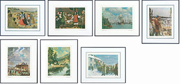 Heritage Portfolio Prints: 7 Works (00248, 00196, 00202, 00199, 00258, 00221, 00232) by Hudson's Bay Company 
