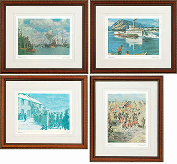 Heritage Portfolio Prints: 4 Works (00207, 00189, 00193, 00210) by Hudson's Bay Company 