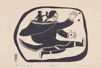 Woman Juggling (0376) by Soroseelutu Ashoona