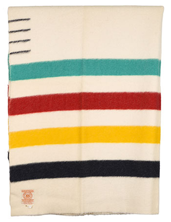 HBC Point Blanket, 4 point, multistripe, original box (02714) by Hudson's Bay Company 