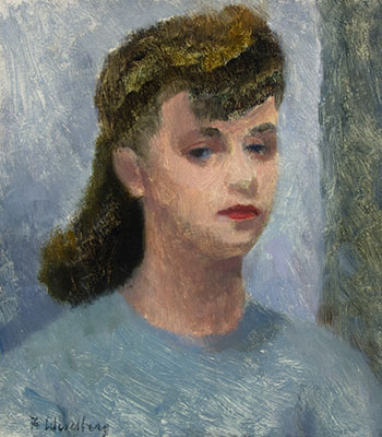 Girl in Blue par Fanny Wiselberg