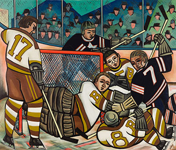Hockey Melee by Ernest Caven Atkins