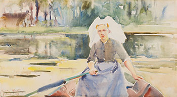 At the Ferry by Laura Adelaine Muntz Lyall