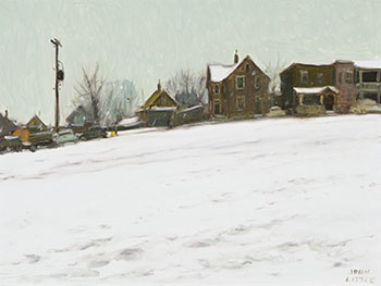 First Snow Sunday Morning, Balsam St., Ottawa by John Geoffrey Caruthers Little