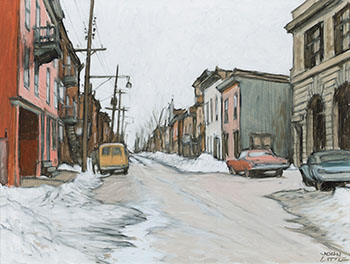 Rue St-Dominique à Lozeau d'autrefois, Montréal by John Geoffrey Caruthers Little