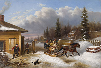 The Toll Gate by Cornelius David Krieghoff
