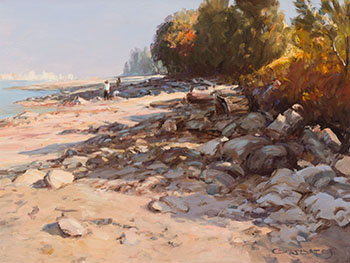 Deserted Beach, Point Grey par George William Bates