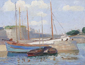 Fishing Boats, Concarneau by Robert Wakeham Pilot