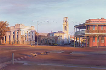 Evening Shadows, Castlemaine par Kenneth William David Jack