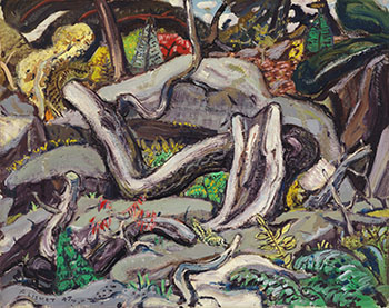 Old Log Pine, Georgian Bay par Arthur Lismer