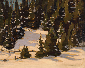 Wood Interior, Winter, Algoma District par Alexander Young (A.Y.) Jackson