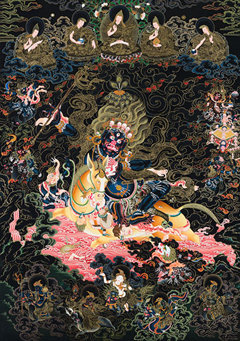 Thangka of Palden Lhamo par Romio Shrestha
