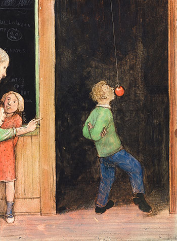 Halloween Games by William Kurelek