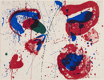 	Hurrah for the Red, White, and Blue, Variant I by Sam Francis