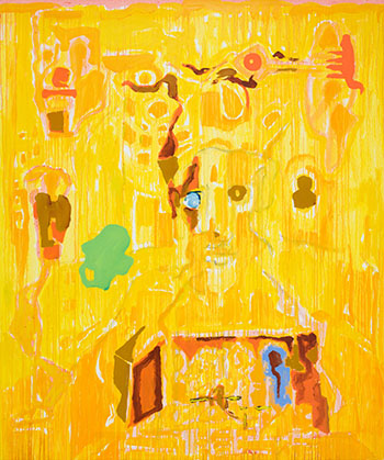 Mellow Yellow (Self Portrait 14) par Harold Klunder