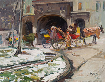 Calèches, Château Frontenac by Francesco (Frank) Iacurto