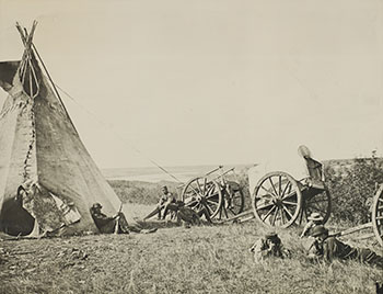 Camp at the Elbow of the Saskatchewan by Charles Horetzky