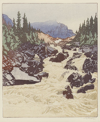 Above Lake Louise by Walter Joseph (W.J.) Phillips