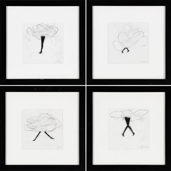 A Set of Four Drawings by Cathy Daley