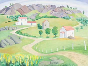 Villa with the Lupins by Doris Jean McCarthy