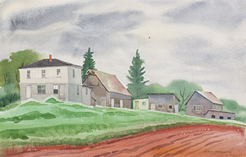 Derelict Farm Buildings, P.E.I. by Doris Jean McCarthy